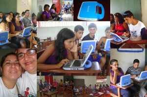 Formação em São Joao da Ponta(alunos e professores aprendem a usar o laptop UCA)